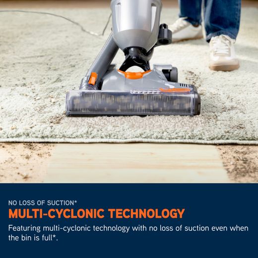 Vax Air Stretch U85-AS-Be Upright Vacuum Cleaner - Annotation - Multi-cyclonic tech